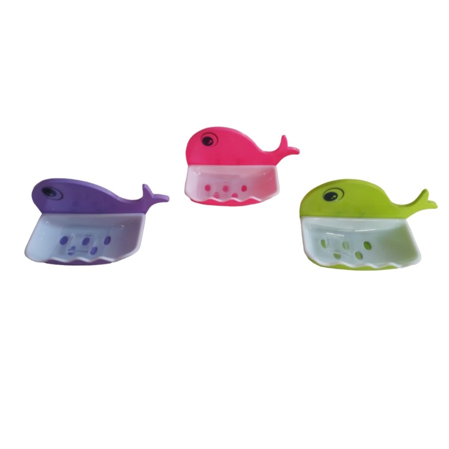 Rak Sabun Motif DX HP - Tempat Sabun Mandi Sabun Batang Motif IIkan paus Tempel Dinding