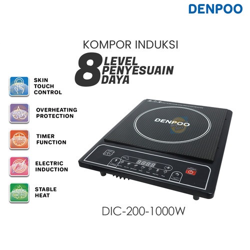 Kompor Listrik Denpoo DIC 200-1000
