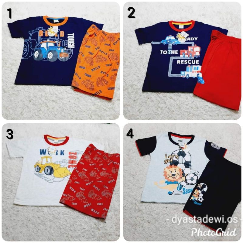 stelan anak laki laki little m / stelan anak laki laki brand matahari / baju stelan