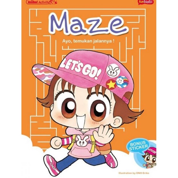 Activity Book Miiko Maze Buku Aktivitas Bahasa Indonesia Bonus Sticker