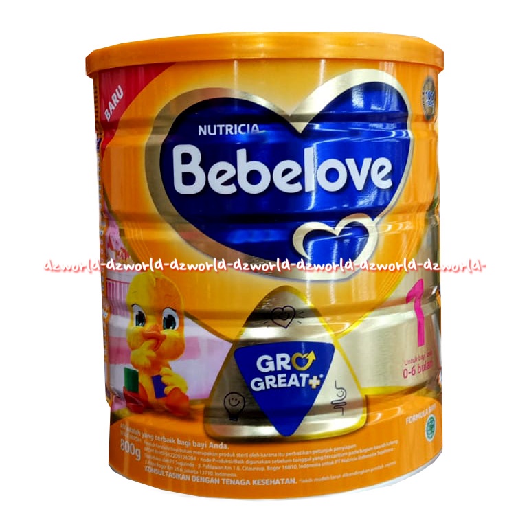 Nutricia 800gr Bebelove 1 Susu Formula Bayi 0-6bulan Bebe love 1 Satu Bebelac 800 gram Go Great Susu Bubuk Kemasan Kaleng
