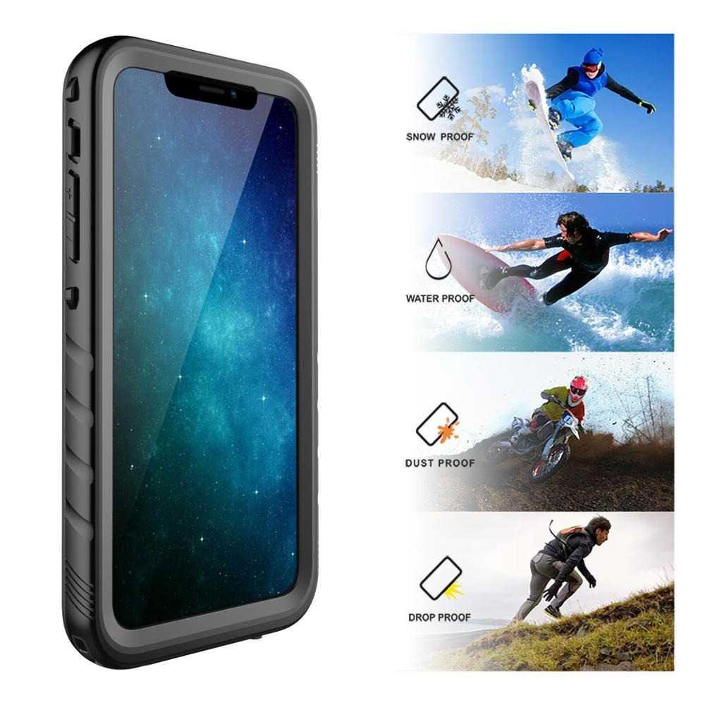 Redpepper Casing Waterproof Diving Cover Armor Underwater Case for iPhone SE 2022 - Black