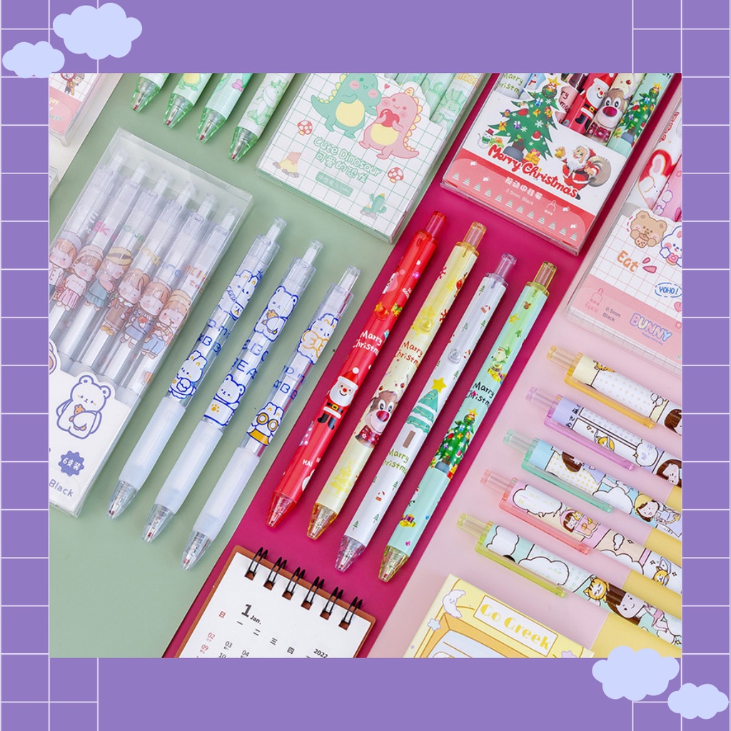 

[JF] PULPEN MEKANIK MOTIF KARTUN 0.5MM 1 SET ISI 6 PCS - JT0024