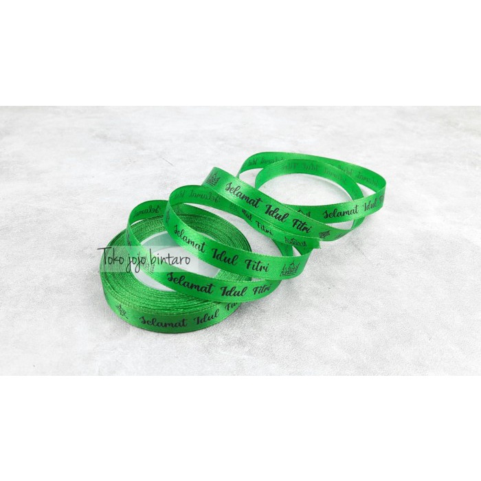 

Pita Satin Idul Fitri 1/2 Inch Per Roll / Pita Hampers / Pitaidf - Hijau 060