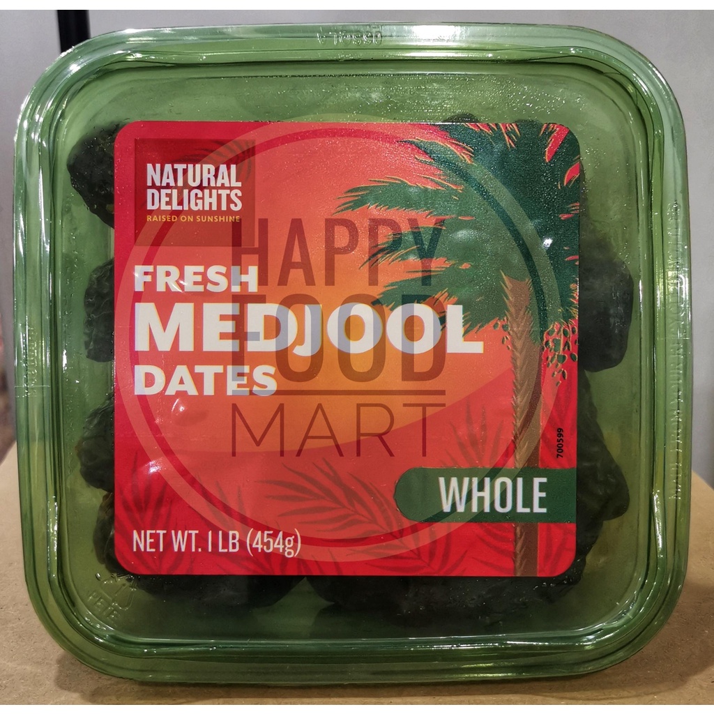 

[DISKON] NATURAL DELIGHTS WHOLE FRESH MEDJOOL DATES 454 GRAM/BARD VALLEY KURMA JUMBO PREMIUM