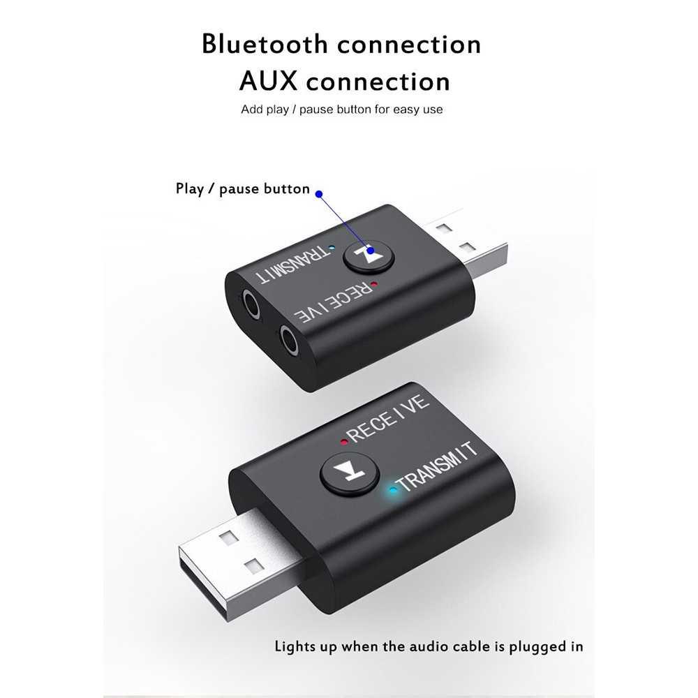 Audio USB Dongle Bluetooth 5.0 Transmitter Receiver - YET-TR6 - Black