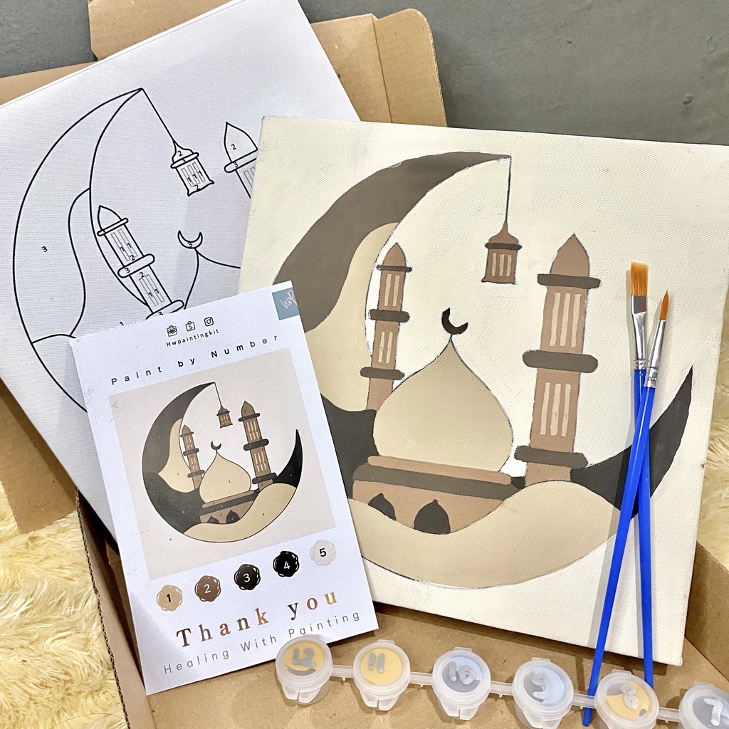 

Paint by Number Kit I Mosque 2