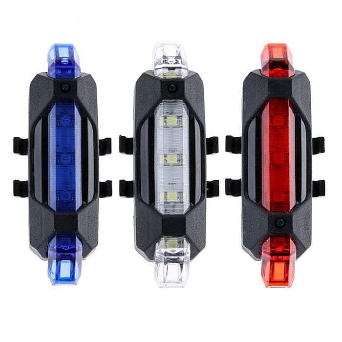 Lampu Sepeda 5 LED light Rechargeable BS-216