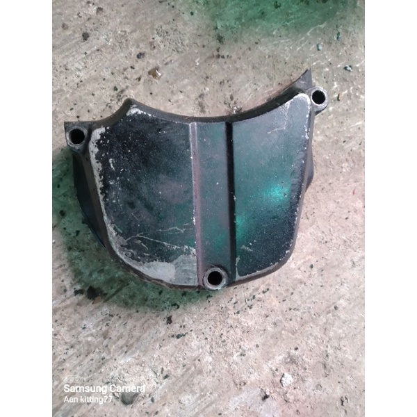 Tutup cover blok kalter kanan pompa oli oil yamaha Rxz Rzr Rx z r 55K Ori original copotan motor bek