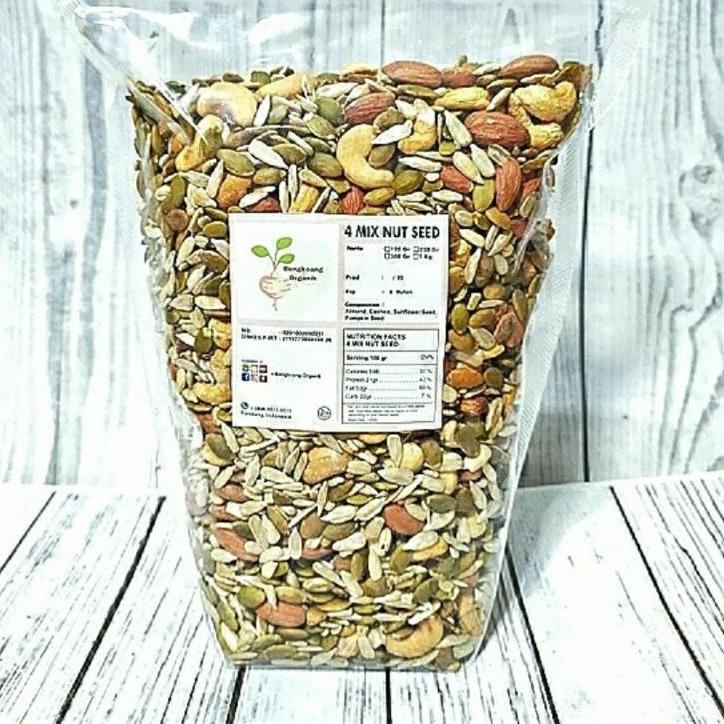 

֍ MIX NUT SEED 500gr - Almond, Cashew, Pumpkin Seed, Sunflower Seed - Roasted ♨
