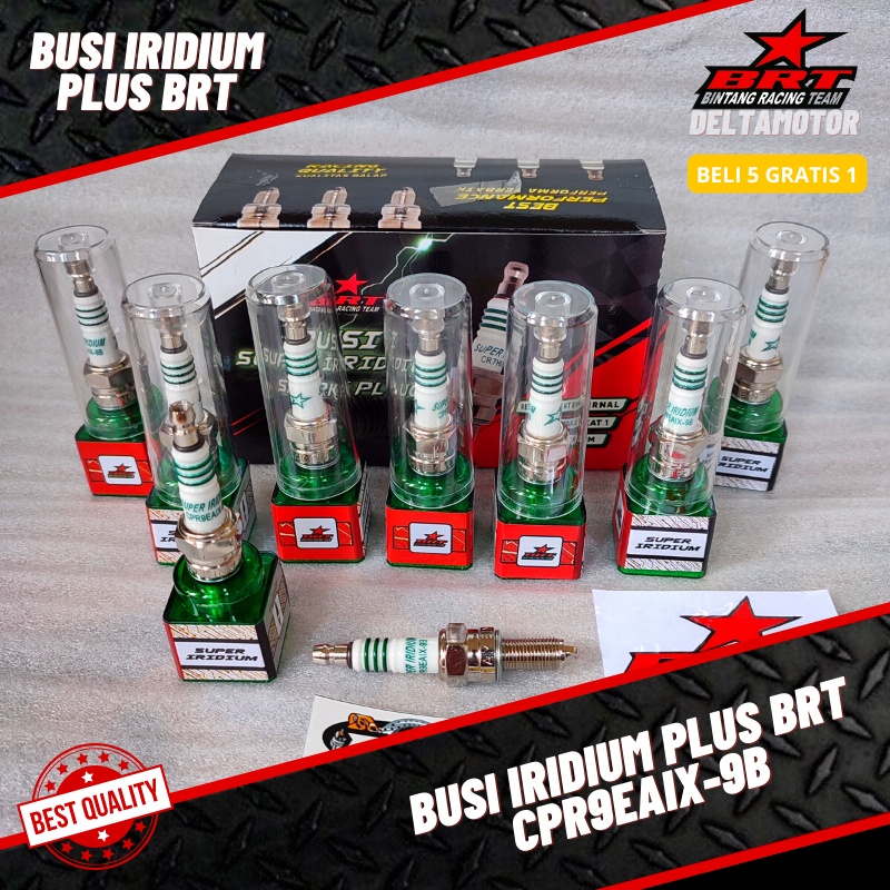 BUSI BRT SUPER IRIDIUM PLUS BEAT FI SCOOPY ESP VARIO FI 125 150 PCX ADV SUPRA X 125 SONIC CB150 KIRANA BLADE 110 CRF 150 CBR 150