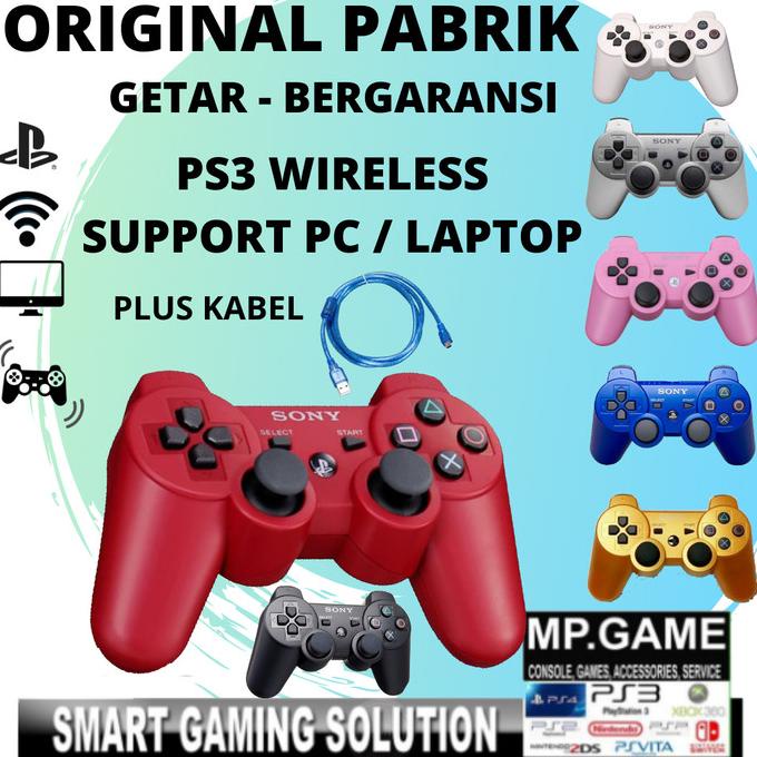 Promo Paket 2 Stik Ps3 Wireless Bonus Kabel Charger 1 [Cod]