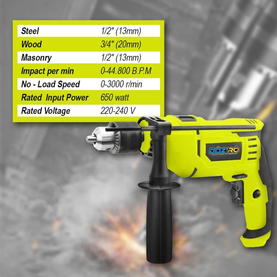 Mesin Bor Beton Tembok Kayu 13 mm / Electric Impact Drill