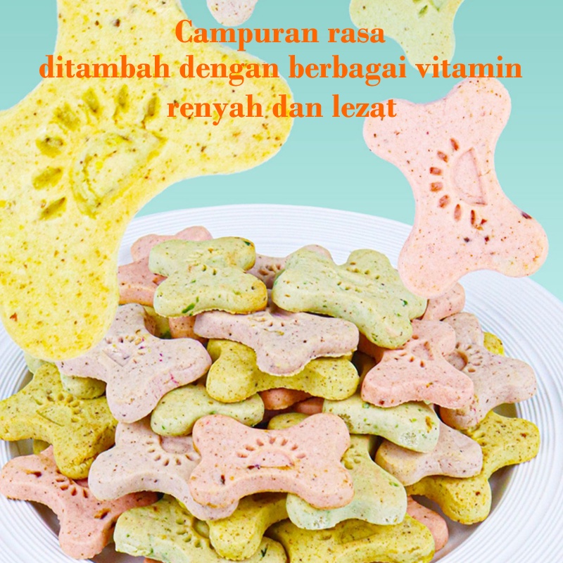 Biskuit Kucing Cemilan Anjing Puppy Snack Hewan Peliharaan Pembersih Gigi Molar Deodoran 100G