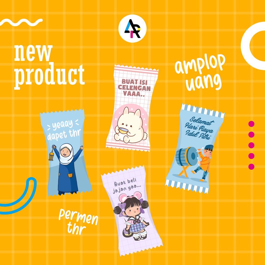 Amplop Permen Viral Amplop Uang Lebaran Anak Lucu Aesthetic