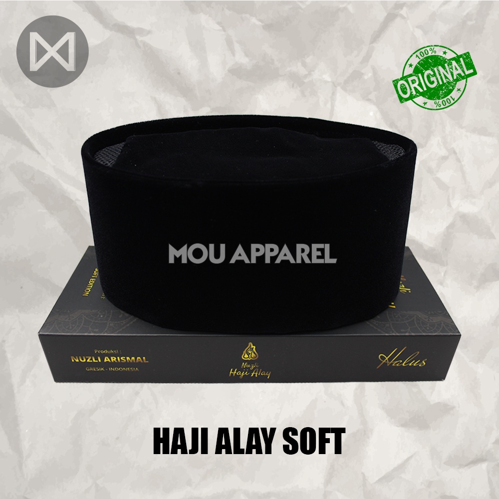 Songkok Hitam HAJI ALAY AC SOFT Tinggi 7 8 9 10 Peci Sholat Bludru Ukuran Anak Laki Pria Dewasa Santri Pesantren Kopiah Solat Pendek Full Beludru Polos Kopyah Shalat Motif Bordir Batik Nama NU Non Jumbo Kopeah Batok Bulat Putih Susun Nasional Ori Original