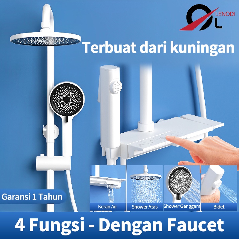 Set Shower Panas Dingin / 2023 Model Terbaru 4in1 Set Keran Kamar Mandi / Set Shower Full Tembaga