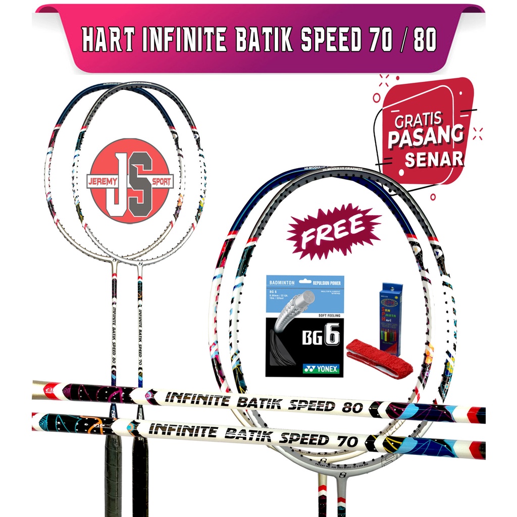 Raket Hart Infinite BATIK SPEED 70 - 80 Original OVERSIZE