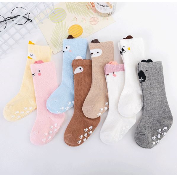 Kaos Kaki Panjang Anak Karakter 6473 Kaos Kaki Anak Bayi Motif Hewan Lucu Baby Socks Kids Cute Unik Anti Slip Murah Import