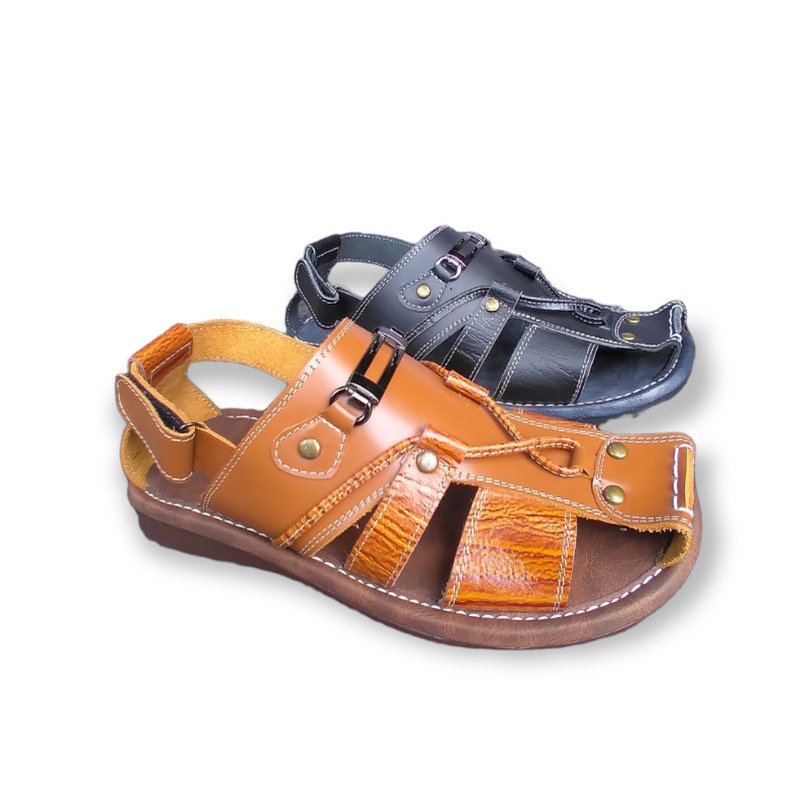 Joesel Sandal Gunung Tali Sandal selop Tali Pria Kulit