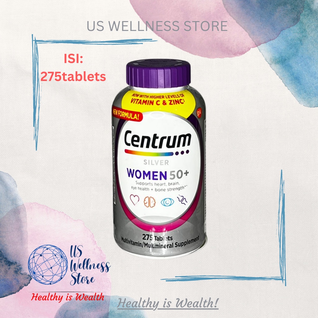 Centrum Women 50+ 275 tablets ORI USA HALAL