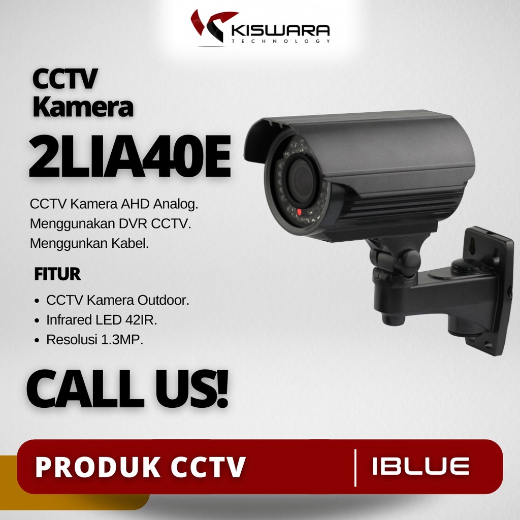 iBlue Kamera CCTV Outdoor AHD OV 1.3MP 960P/960H 42IR - 2LIA40EAD130V