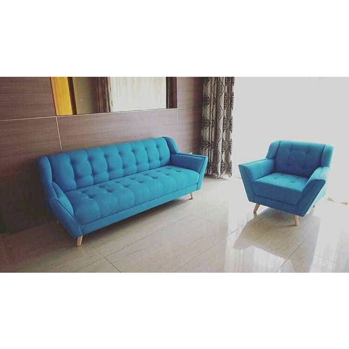 PJ1 set sofa retro set sofa chester sofa tamu single sofa 2 3 dudukan