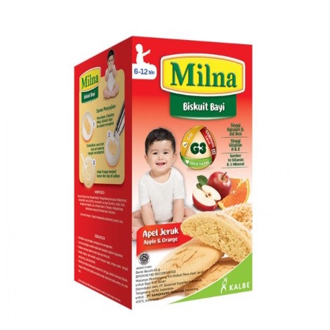 

Milna Biskuit Bayi Apel Jeruk 65 gram / snack bayi / snack anak