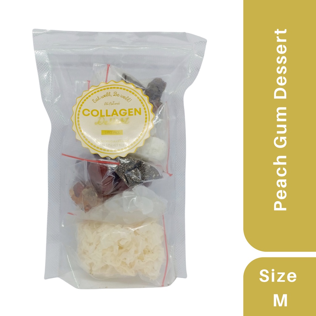 

Peach Gum Dessert Komplit Grade A+ Size M (Peach Gum+Snow Bird Nest+Honey Locust) CLEONAYA OFFICIAL