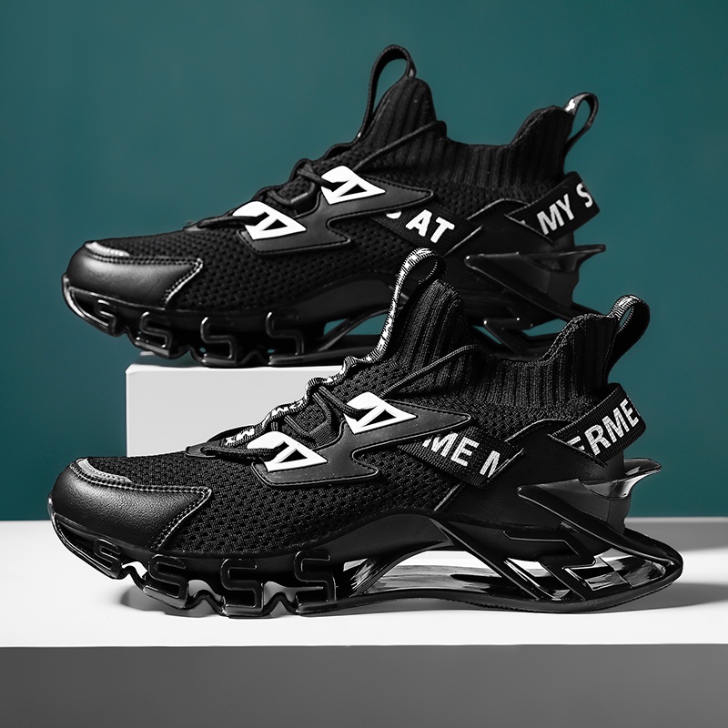 Kualitas Tinggi  Sepatu Sneakers pria Bernapas Sepatu olahraga sol TPU Sepatu pria sepatu pria  pemb