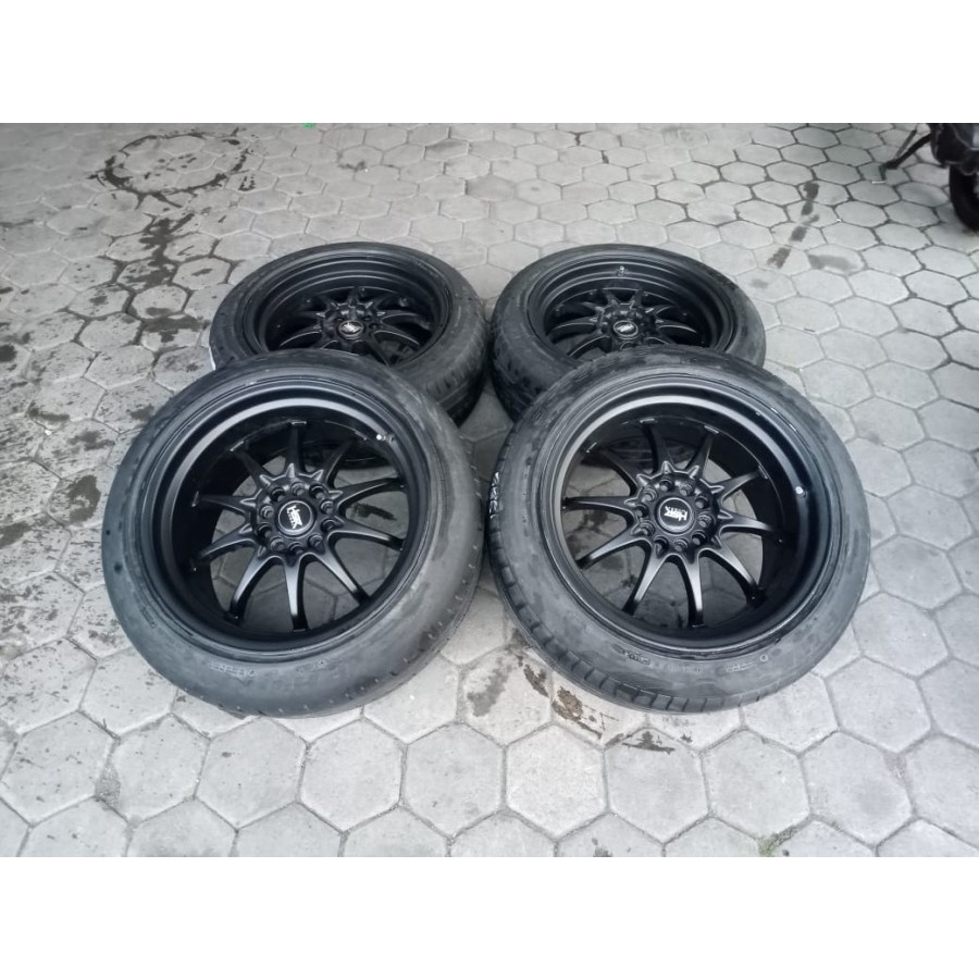 Velg Mobil Bekas Ring 18 Lubang 5 HIROSHIMA HSR R18X8,5-10 H10X114-120 ET20-15