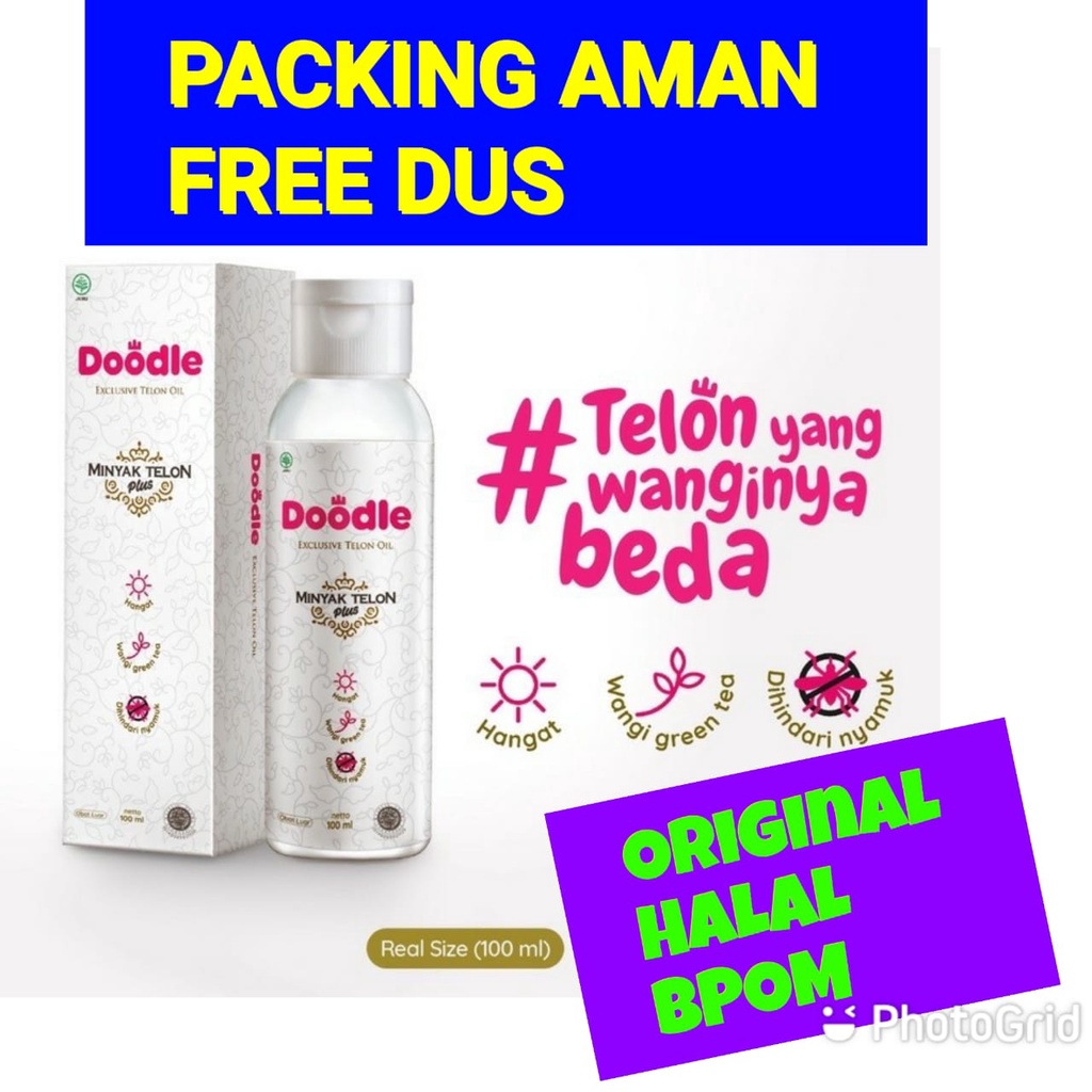 Doodle Exclusive Green Tea 100ml Minyak Telon My Baby Travel Size Telon Oil Penghangat Tubuh Anti Ny