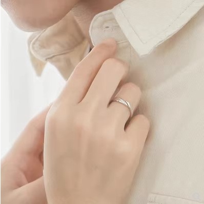 Cincin Couple Adjustable Sayap Malaikat Iblis Untuk Pasangan Rings