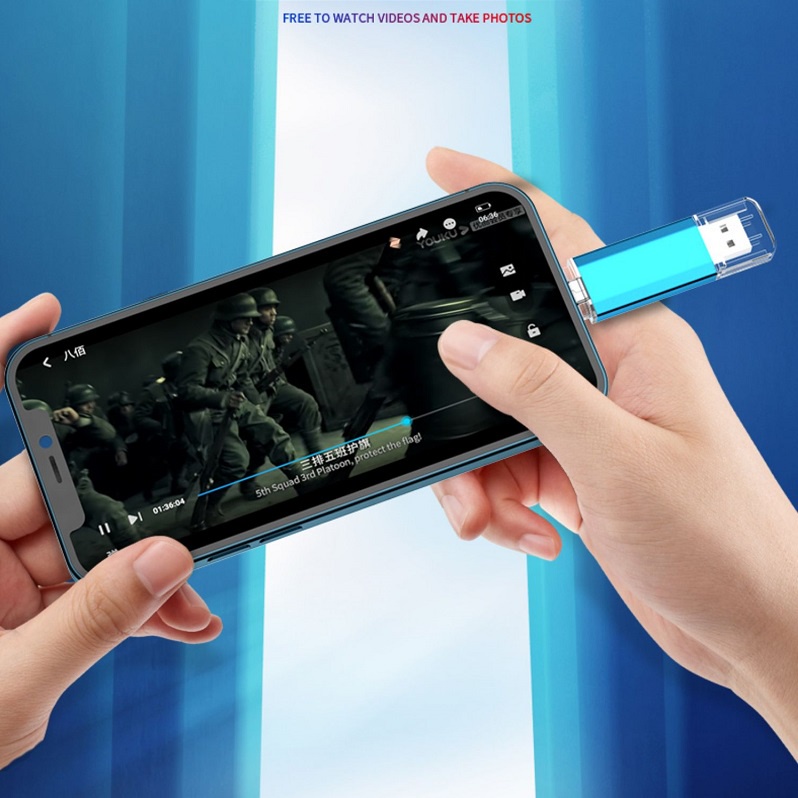 Flashdisk HP 3in1 OTG USB Type C/Micro flash Drive 2tb 1tb Flashdisk Pen Drive High speed Untuk HP/Tablet/PC