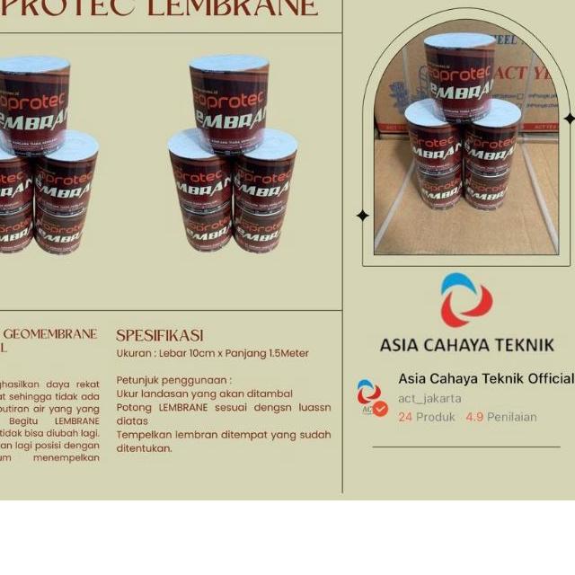 ❈ LEMBRANE Lem khusus Geomembrane ✿