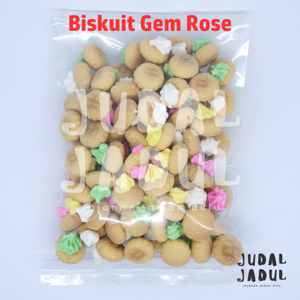 

Biskuit Gem Rose 50gr / Kue Kancing/ Kue Kembang Gula