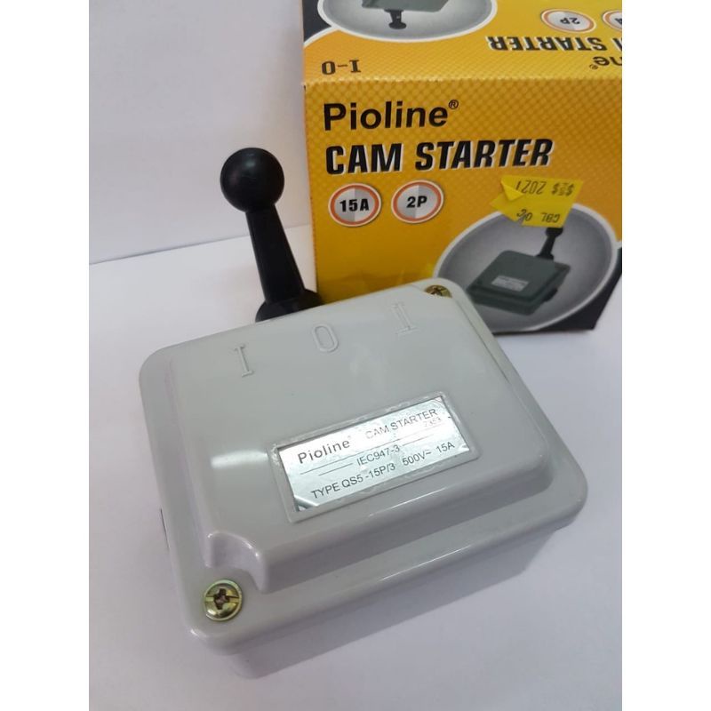 Pioline Cam Starter QS5-15P/2 I O Genset Stater Handel Handle PLN 2P 15A GA Pioline CAM STARTER I - O 15A PIOLINE Cam Starter (ON-OFF) Pioline / Handle 2P 15A I - 0 / 3P 15A I - II (ON - OFF) / Ohm Saklar Pioline