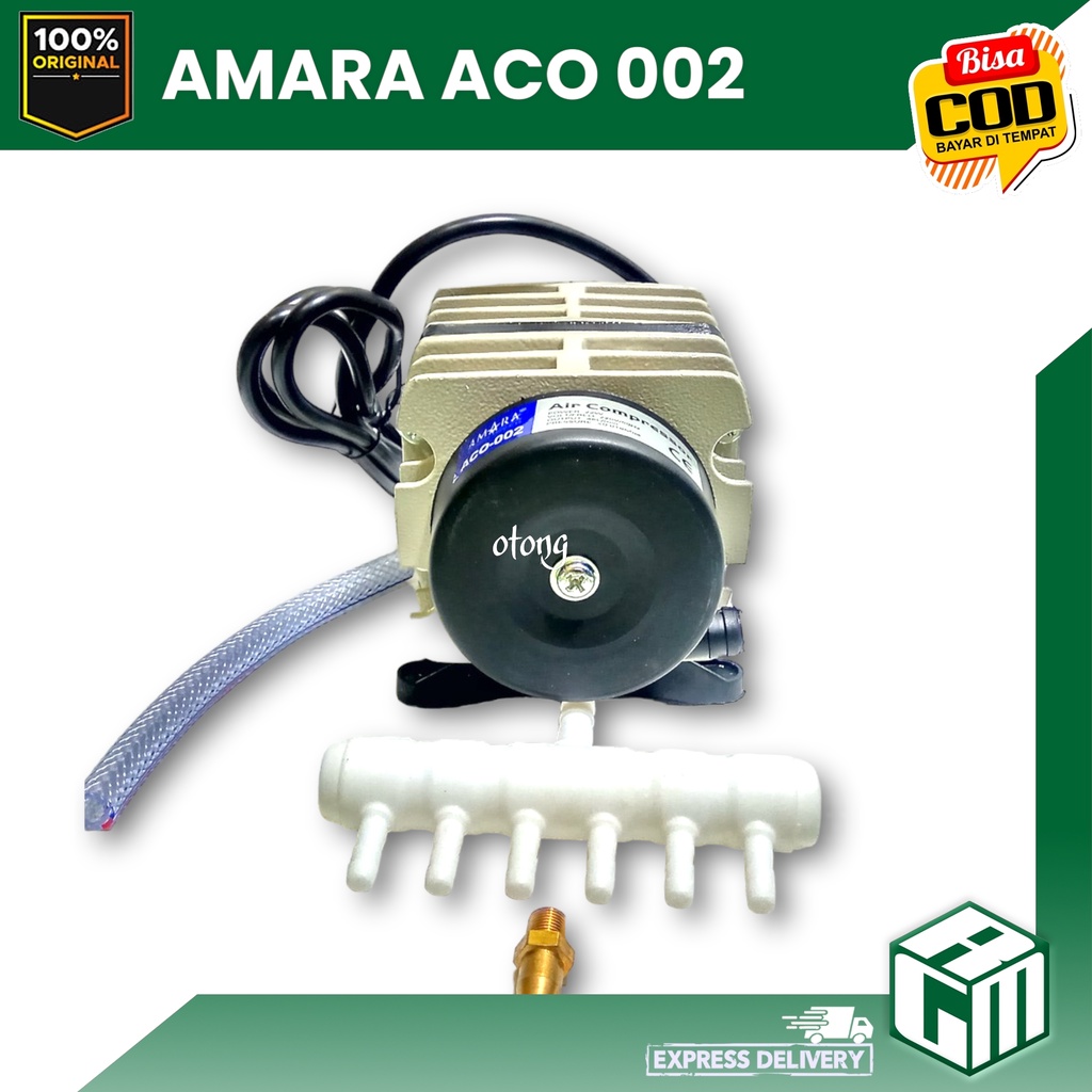 AMARA ACO 002 ACO002 mesin gelembung udara aerator kolam aquarium