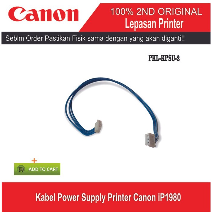ET71 KPSP-CAN-2 Kabel Power Supply Printer Canon IP1980