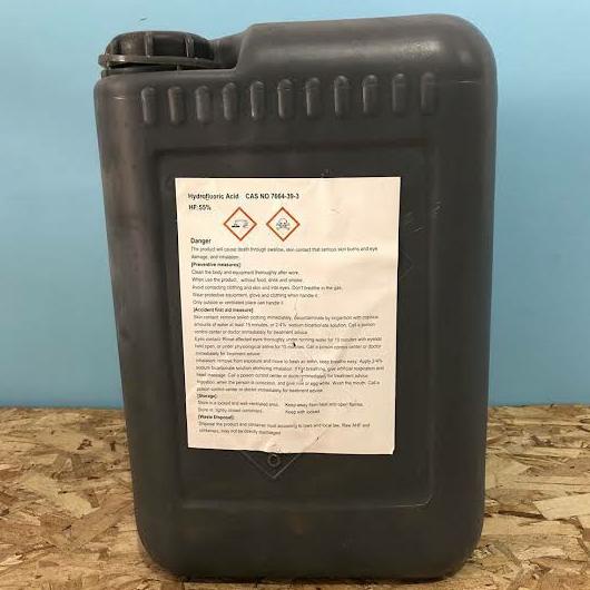 

HYDROFLUORIC ACID / HF 55% 25 KG ama04