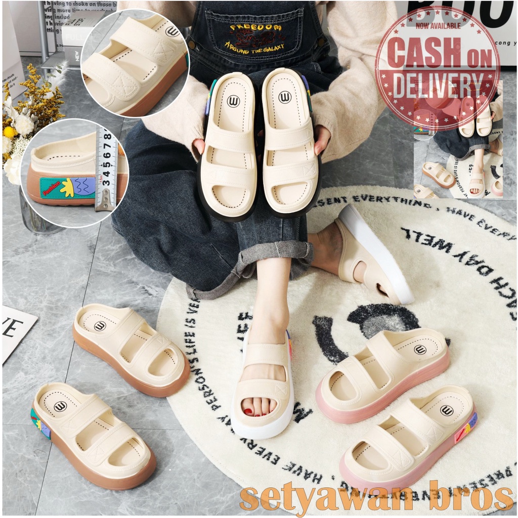 sandal Wanita Terbaru/Sendal Karet Jelly Import HYS 029/Sendal