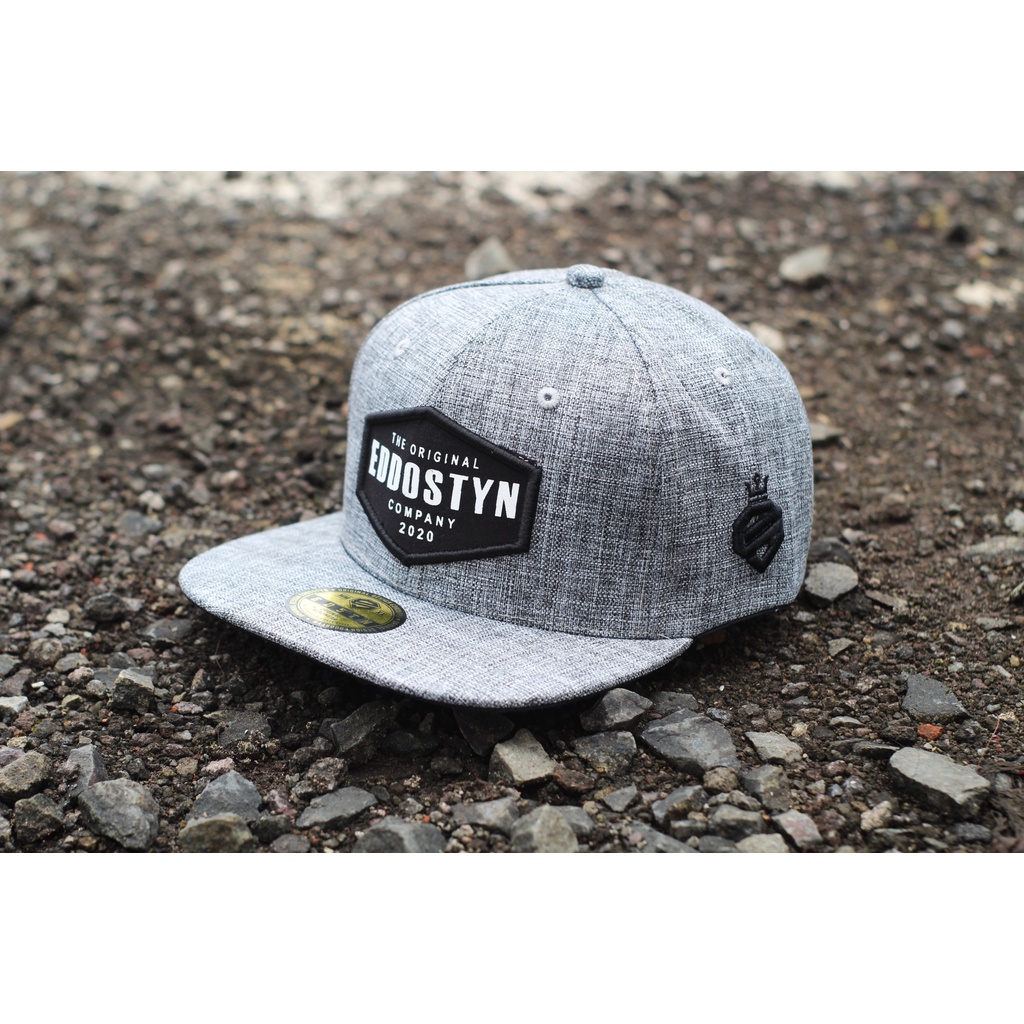 Eddostyn Topi Snapback Premium Distro Unisex Abu Logo