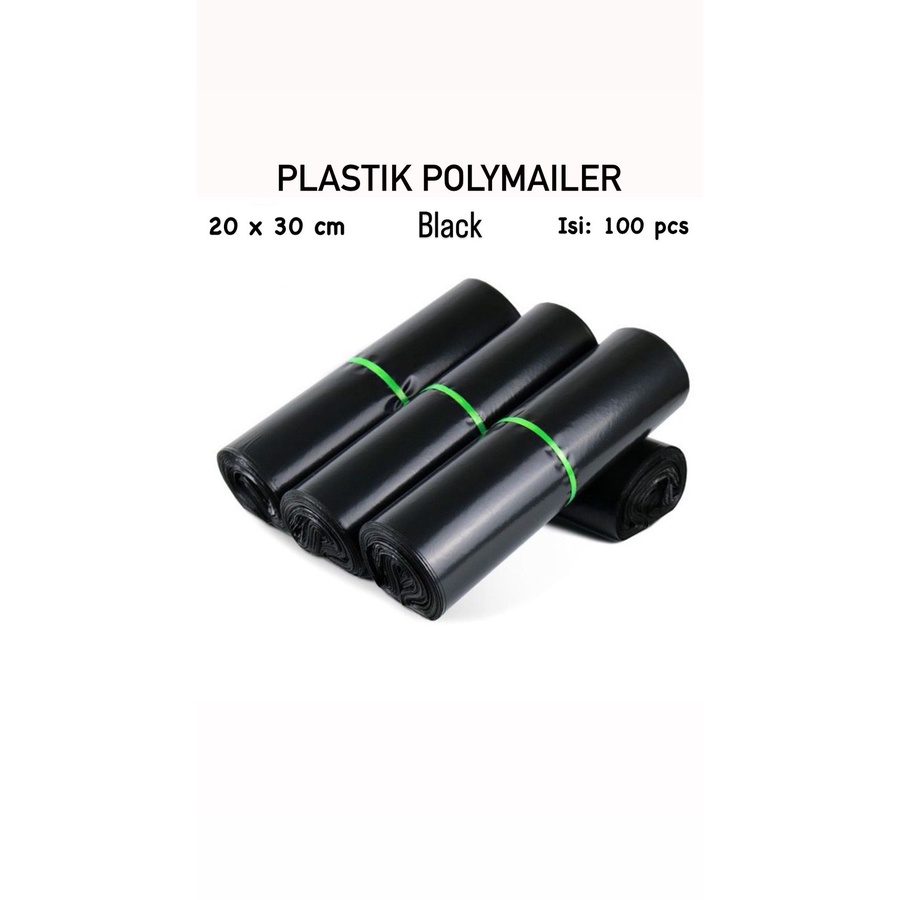 

PLASTIK POLYMAILER 20x30cm (Isi 100pcs) Black