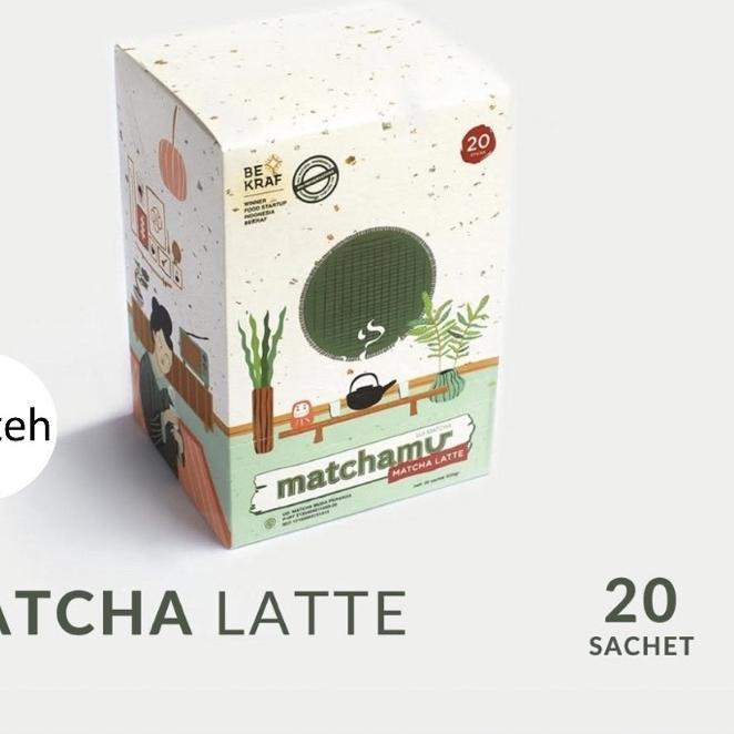 

☎ Matcha Latte Box of 20 - Matchamu ♛