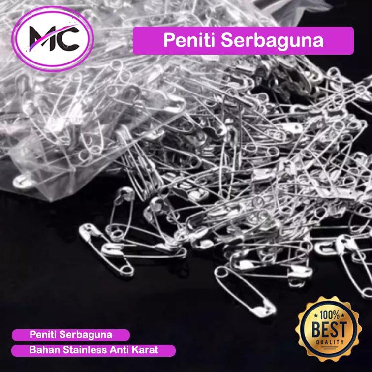 Peniti Hilbab Cantel Hijab Peniti Jumbo Peniti Kasur Besar Peniti Serbaguna Silver Tebal Kuat