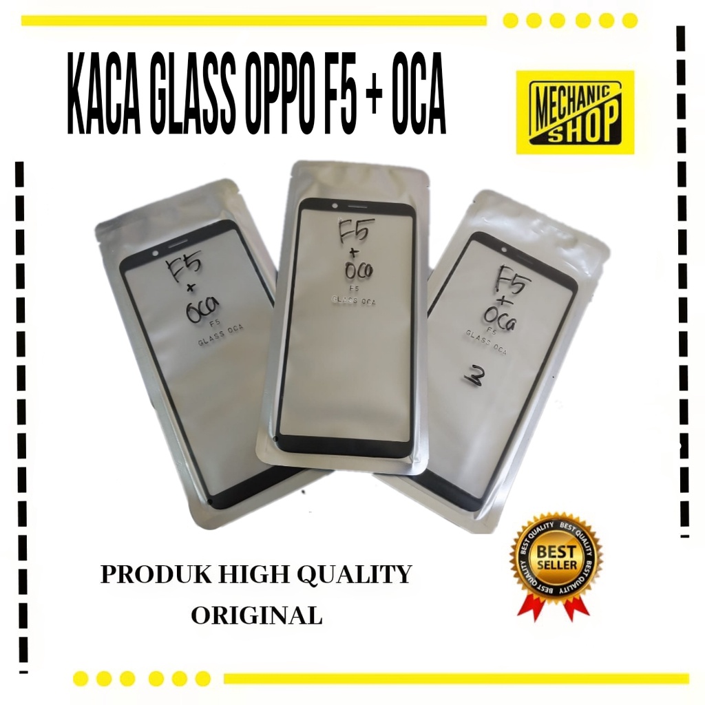 KACA LCD / GLASS OPPO F5 / OPPO F5 YOUTH BLACK + OCA
