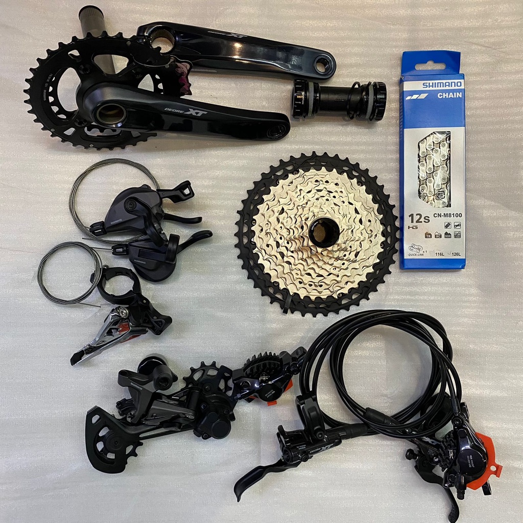 Shimano XT M8100 2x12 Speed Original Groupset Shimano Deore XT Fullset