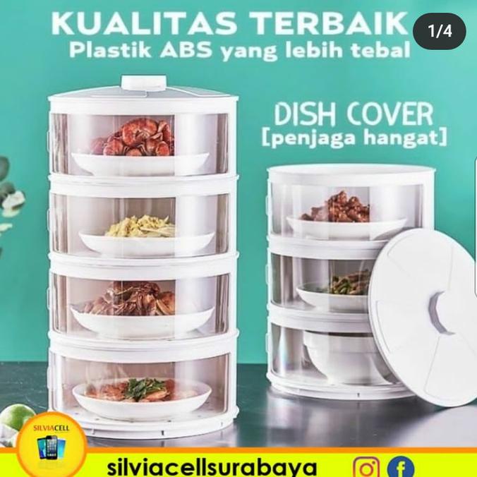 Tudung Saji 4 Susun / Tempat Penyimpanan makanan / Rak 4 susun makanan