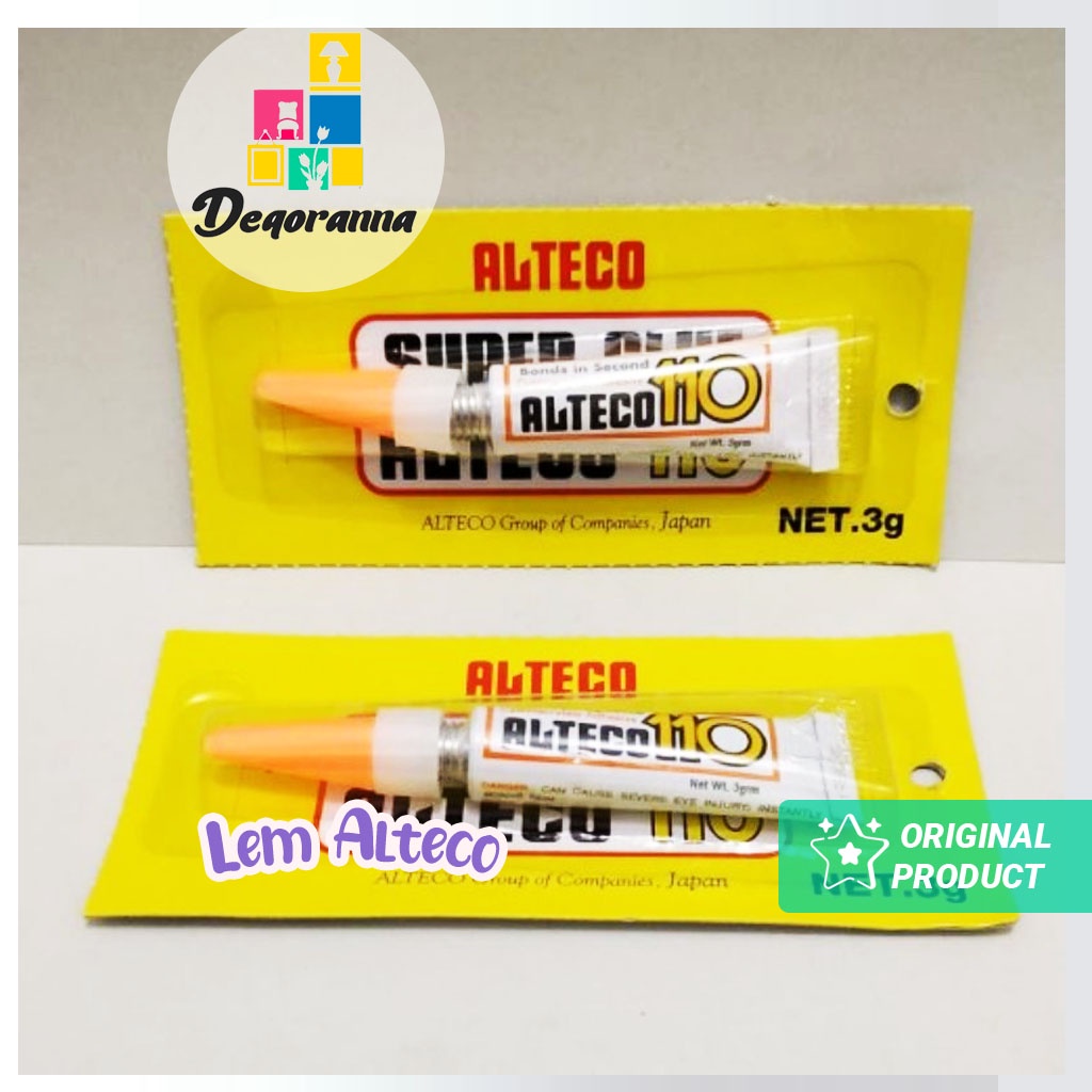 

Lem ALTECO 110 Original Super Glue 3gr 12pcs Murah [JNSN]