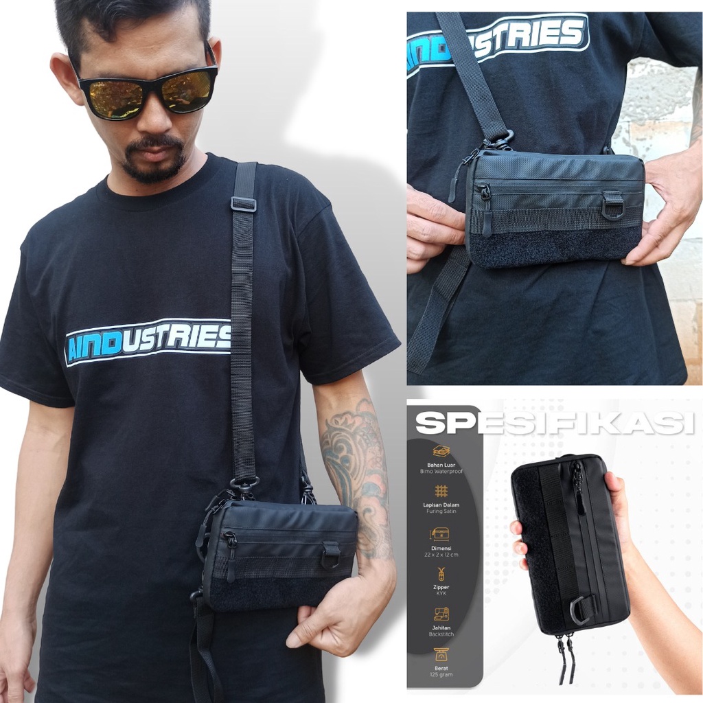 tas hp dompet pria wanita selempang sling phone wallet bag import branded lucu waterproof mini trans